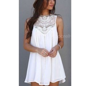 White short summer dress.